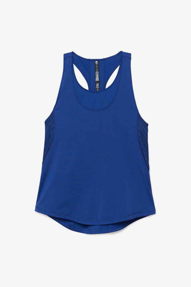 Fila Tank Top Uplift Textured Racerback Womens Navy - India EVD-428937